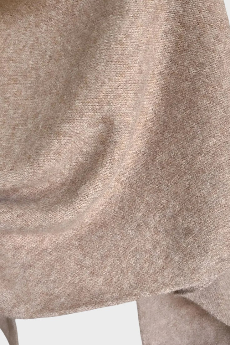 Marie | Grey Draped Knit Poncho