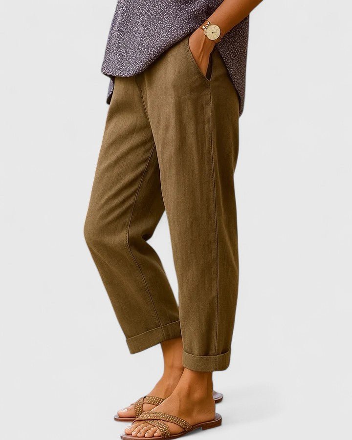 Mary | Light Blue Cropped Trousers