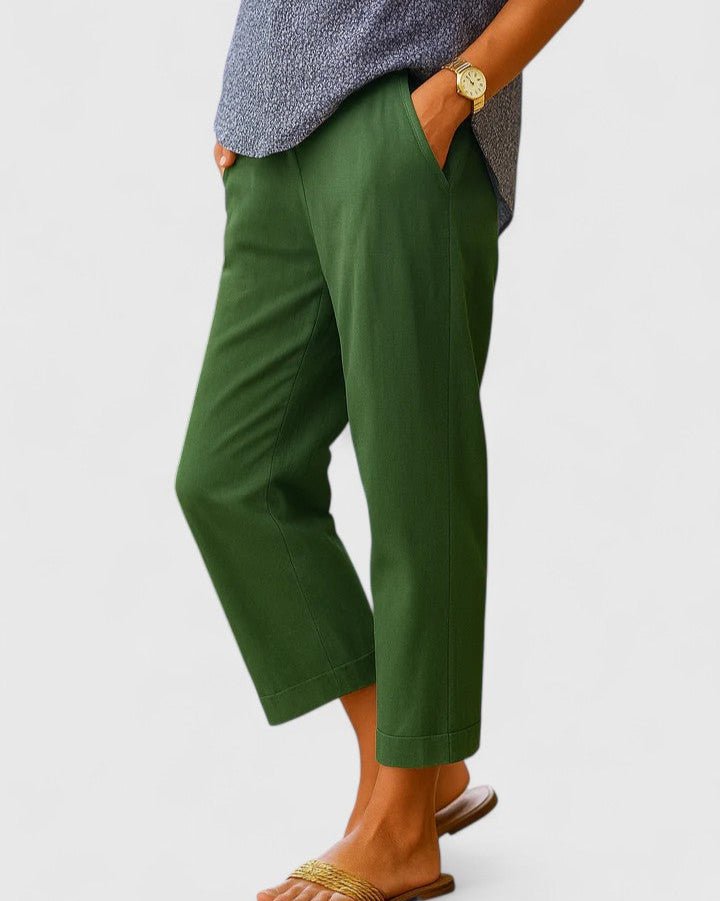 Mary | Light Blue Cropped Trousers