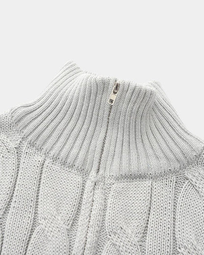 Mark | Navy Cable-Knit Jumper