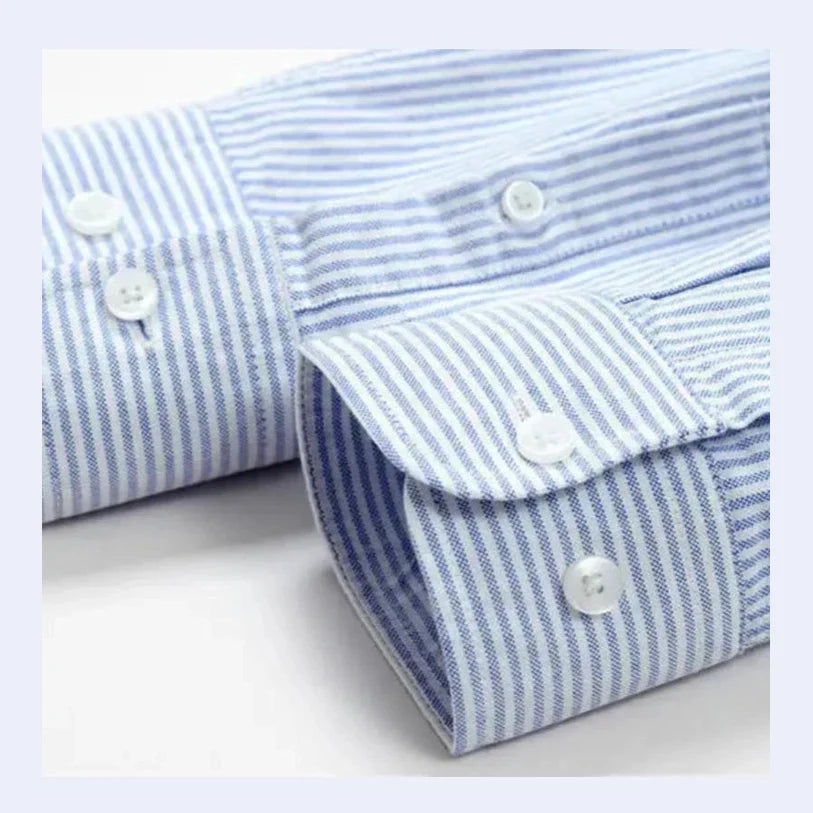 Michael | Light Blue Pinstripe Shirt