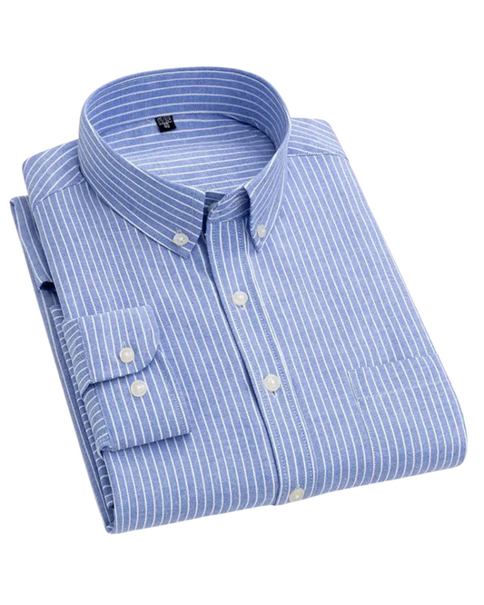 Michael | Light Blue Pinstripe Shirt