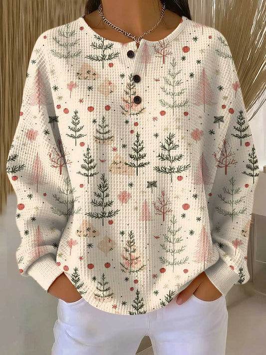 Sonia | Cream Winter Tree Jumper