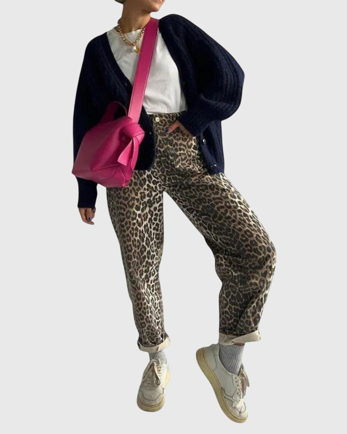 Matilda | Leopard Print Relaxed Jeans