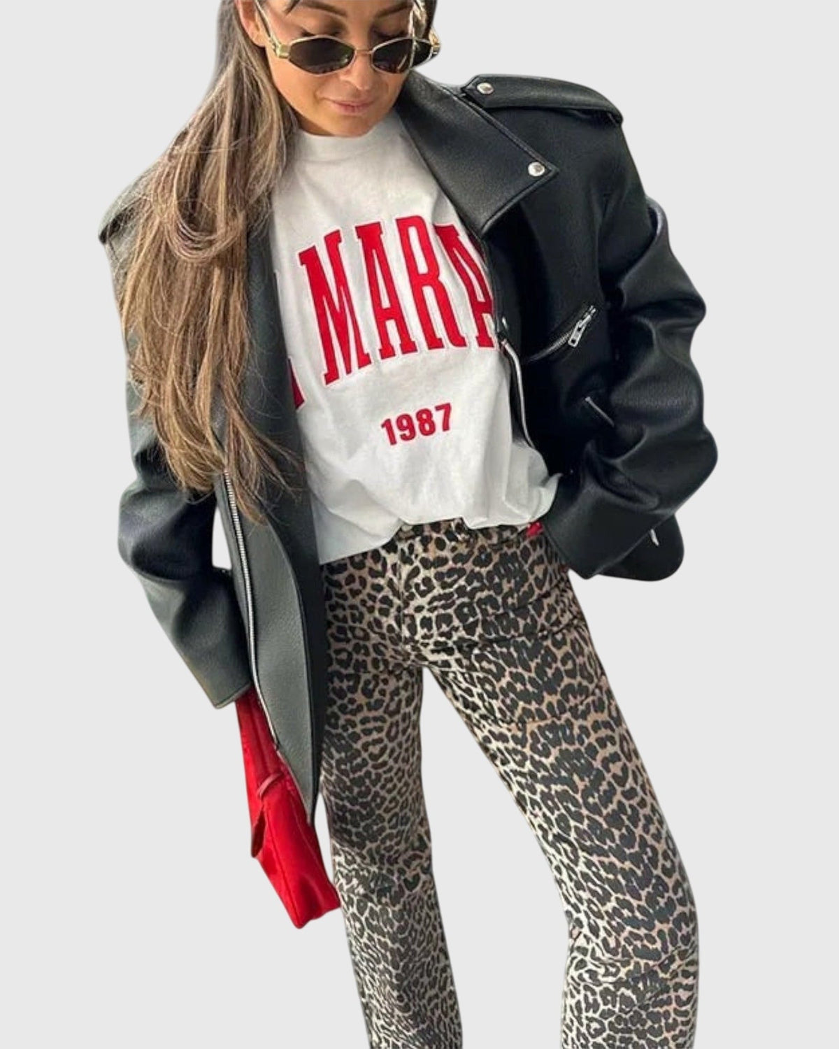 Matilda | Leopard Print Relaxed Jeans
