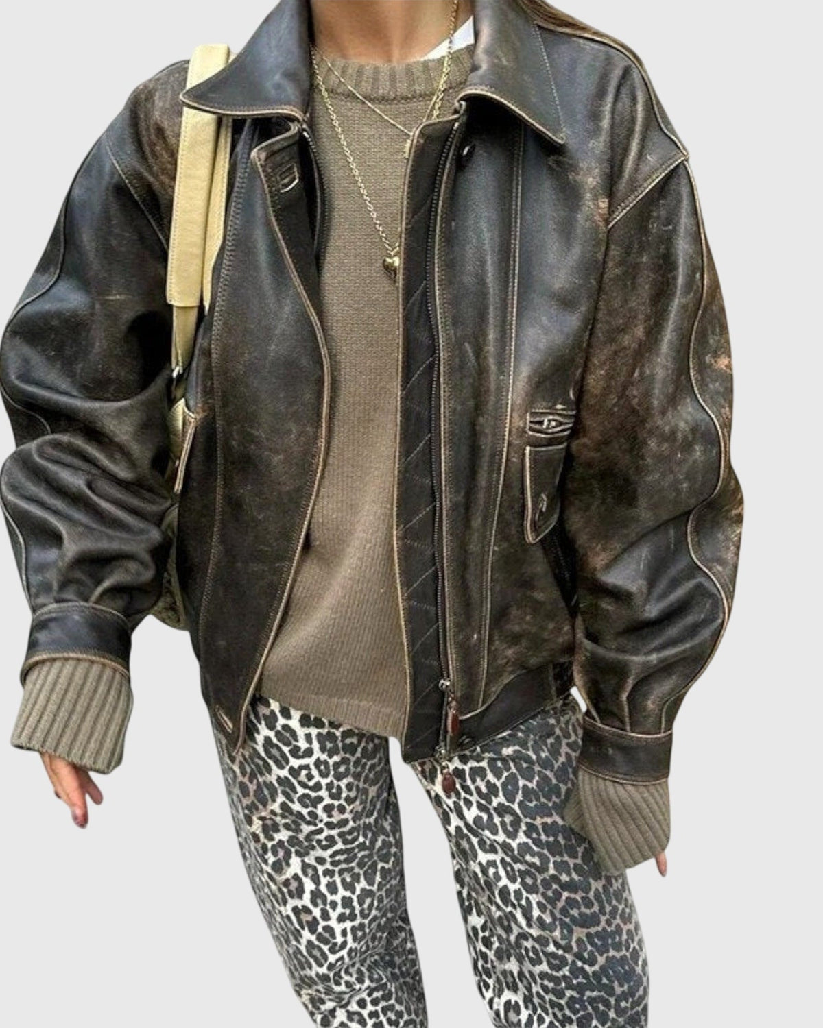 Matilda | Leopard Print Relaxed Jeans