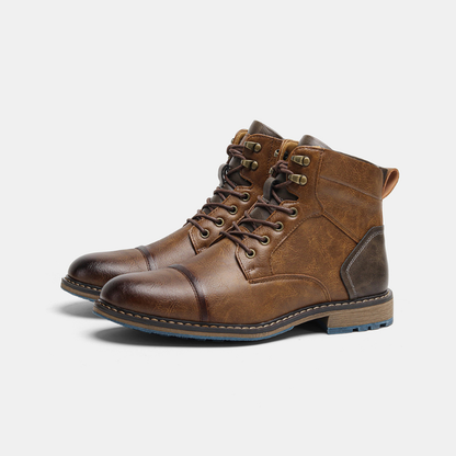 Maxwell | Grey Casual Lace-Up Boots