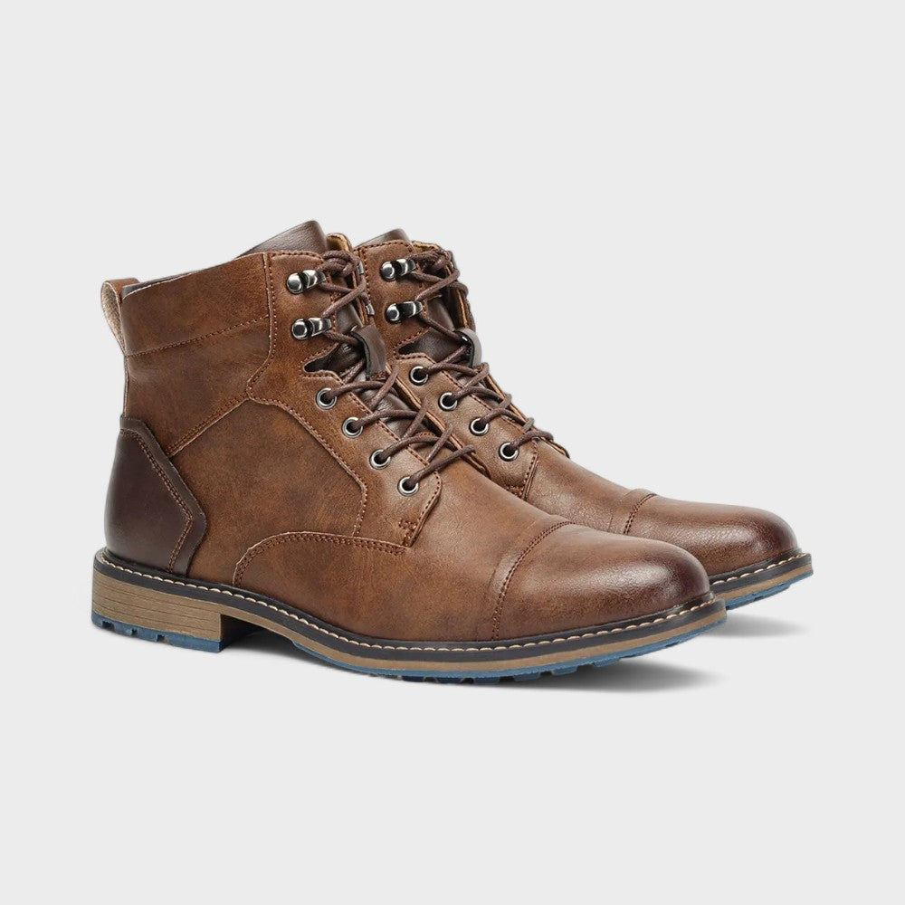 Maxwell | Grey Casual Lace-Up Boots