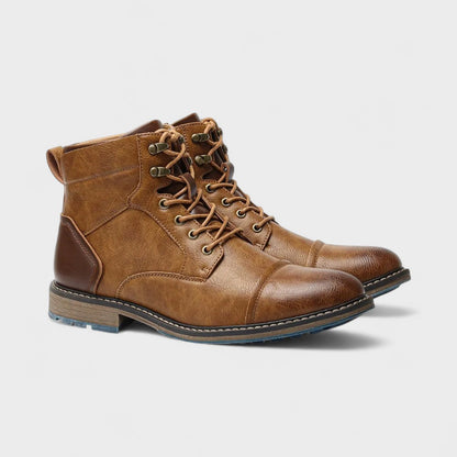 Maxwell | Grey Casual Lace-Up Boots