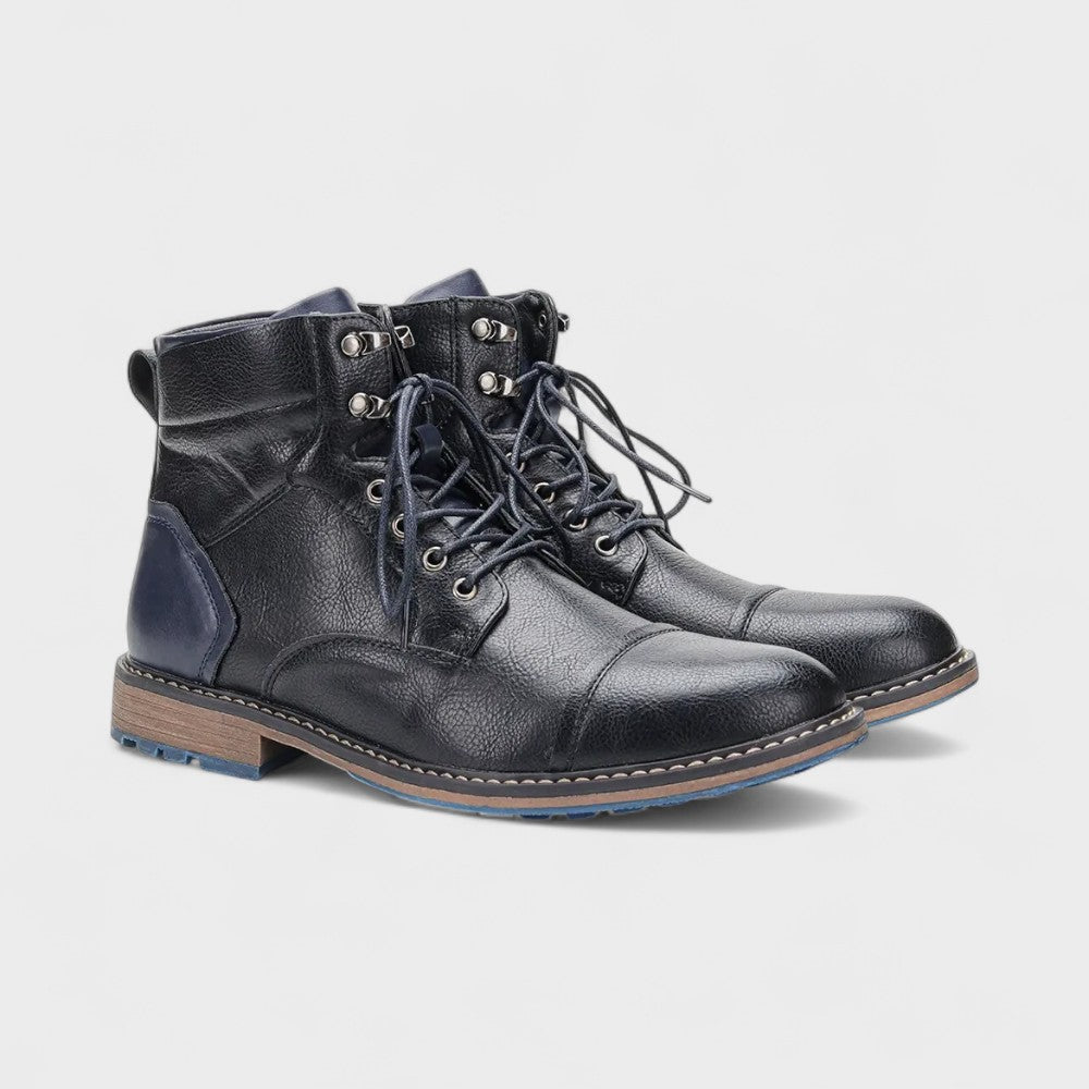 Maxwell | Grey Casual Lace-Up Boots