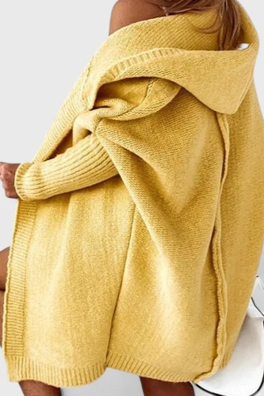 Meg | Grey Hooded Wrap Cardigan