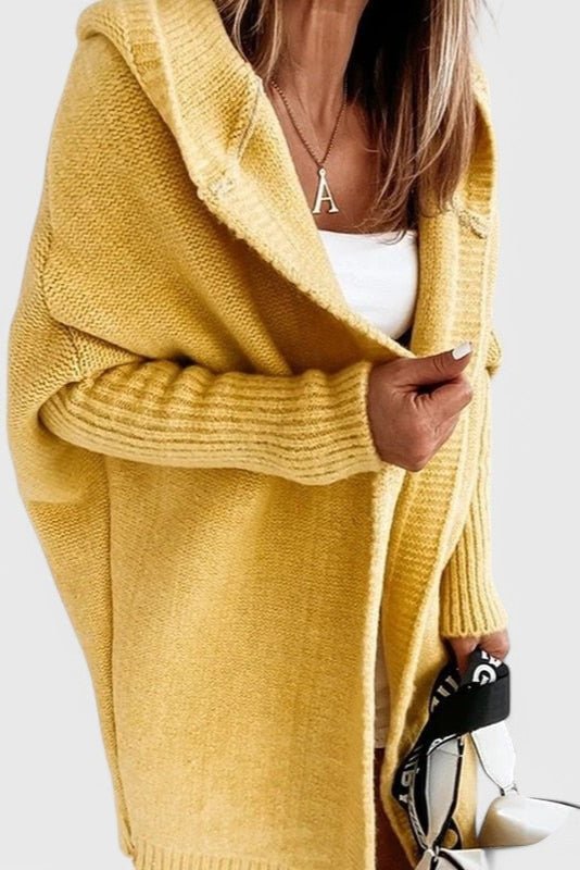 Meg | Grey Hooded Wrap Cardigan