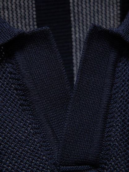 Murray | Textured Beige Knit Polo