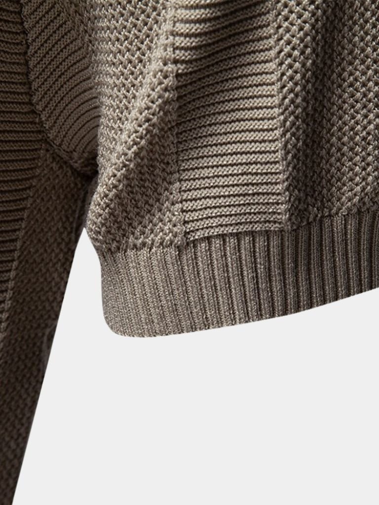 Murray | Textured Beige Knit Polo