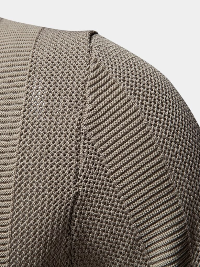 Murray | Textured Beige Knit Polo