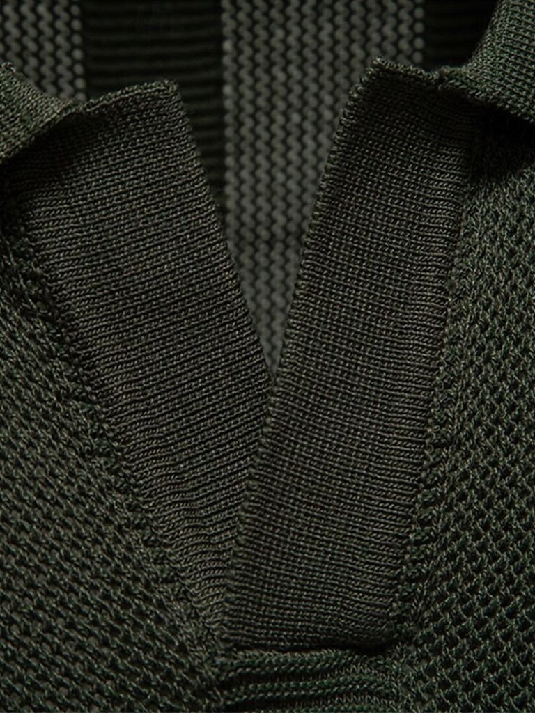 Murray | Textured Beige Knit Polo