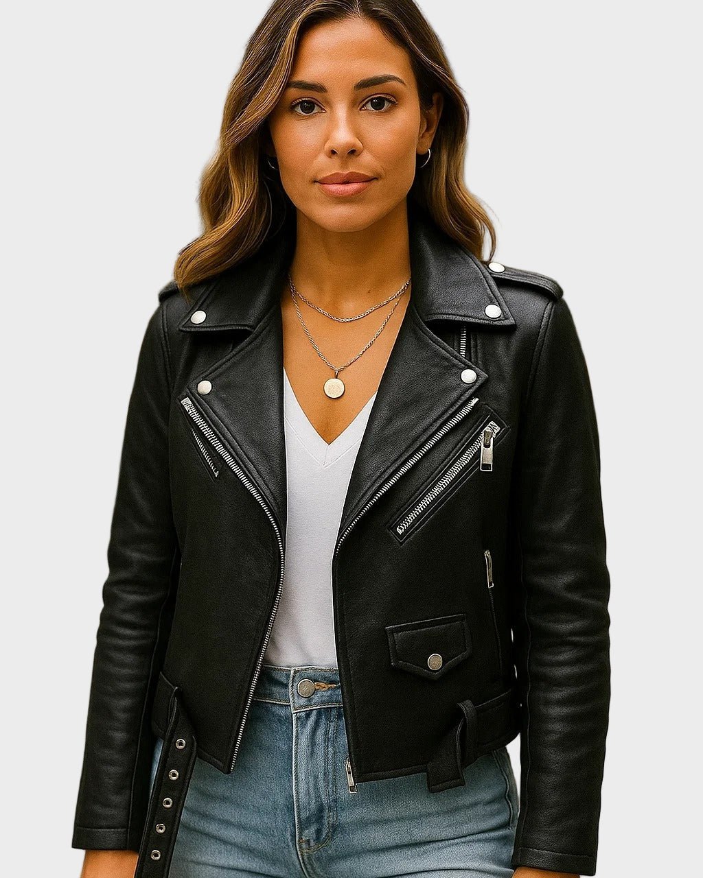 Millie | Black Biker Jacket