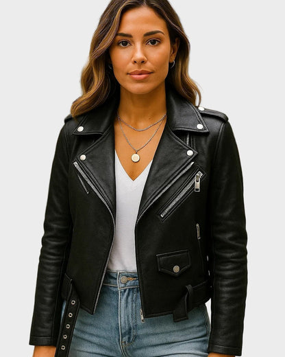 Millie | Black Biker Jacket