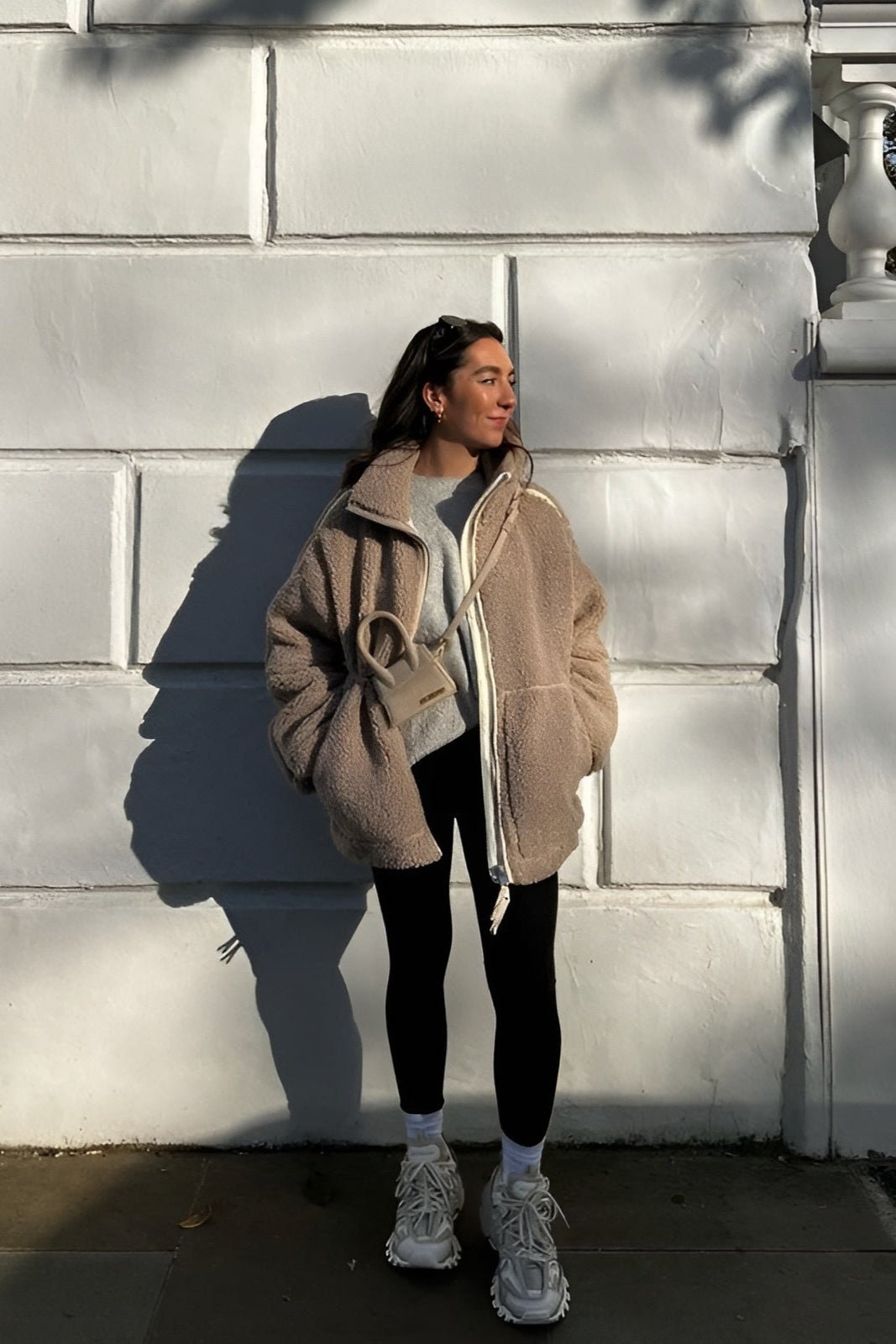 Millie | Cream Teddy Zip Jacket