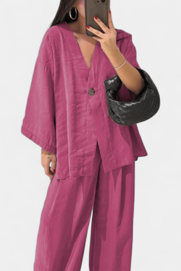 Millicent | Relaxed Long-Sleeve Trouser Set