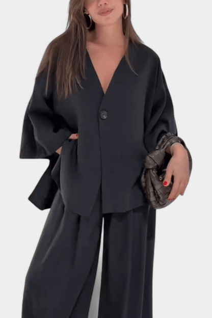 Millicent | Relaxed Long-Sleeve Trouser Set