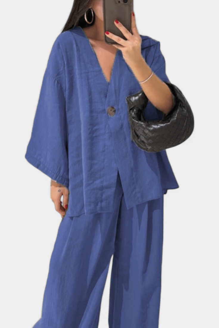 Millicent | Relaxed Long-Sleeve Trouser Set