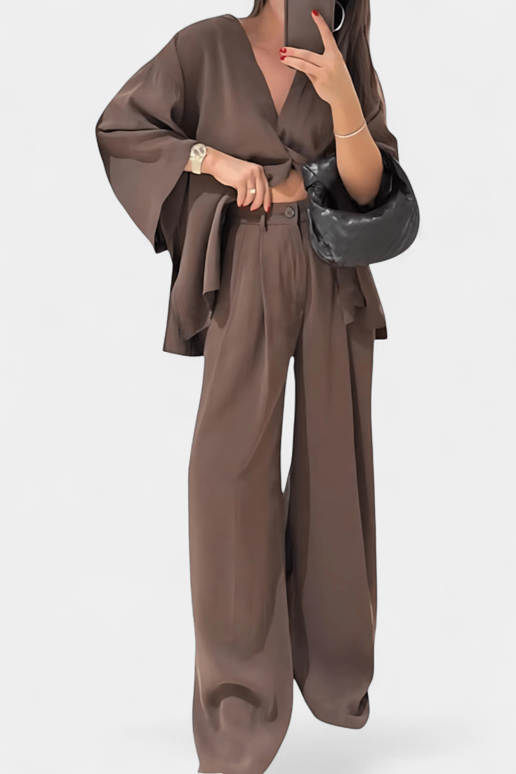 Millicent | Relaxed Long-Sleeve Trouser Set