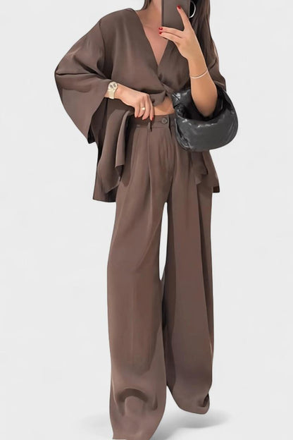 Millicent | Relaxed Long-Sleeve Trouser Set
