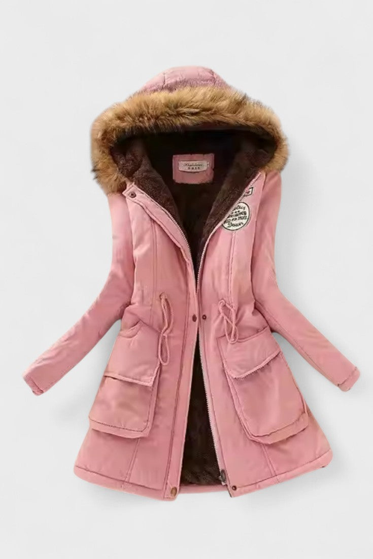 Nadine | Olive Hooded Parka Jacket