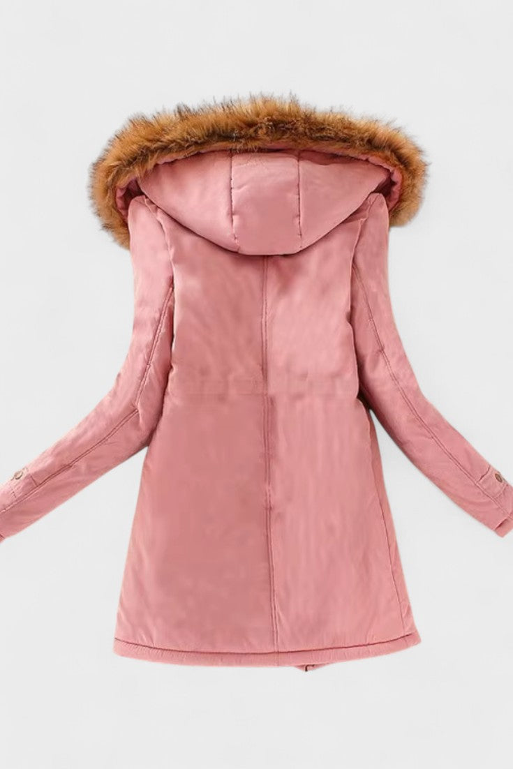 Nadine | Olive Hooded Parka Jacket