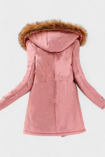 Nadine | Olive Hooded Parka Jacket