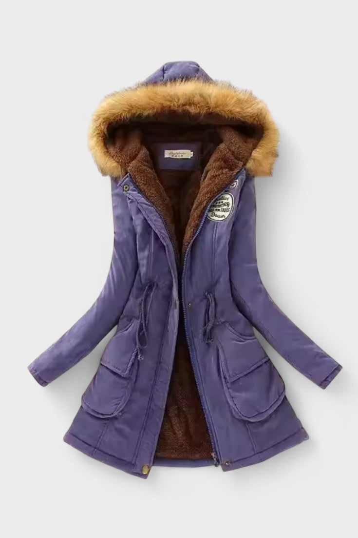 Nadine | Olive Hooded Parka Jacket