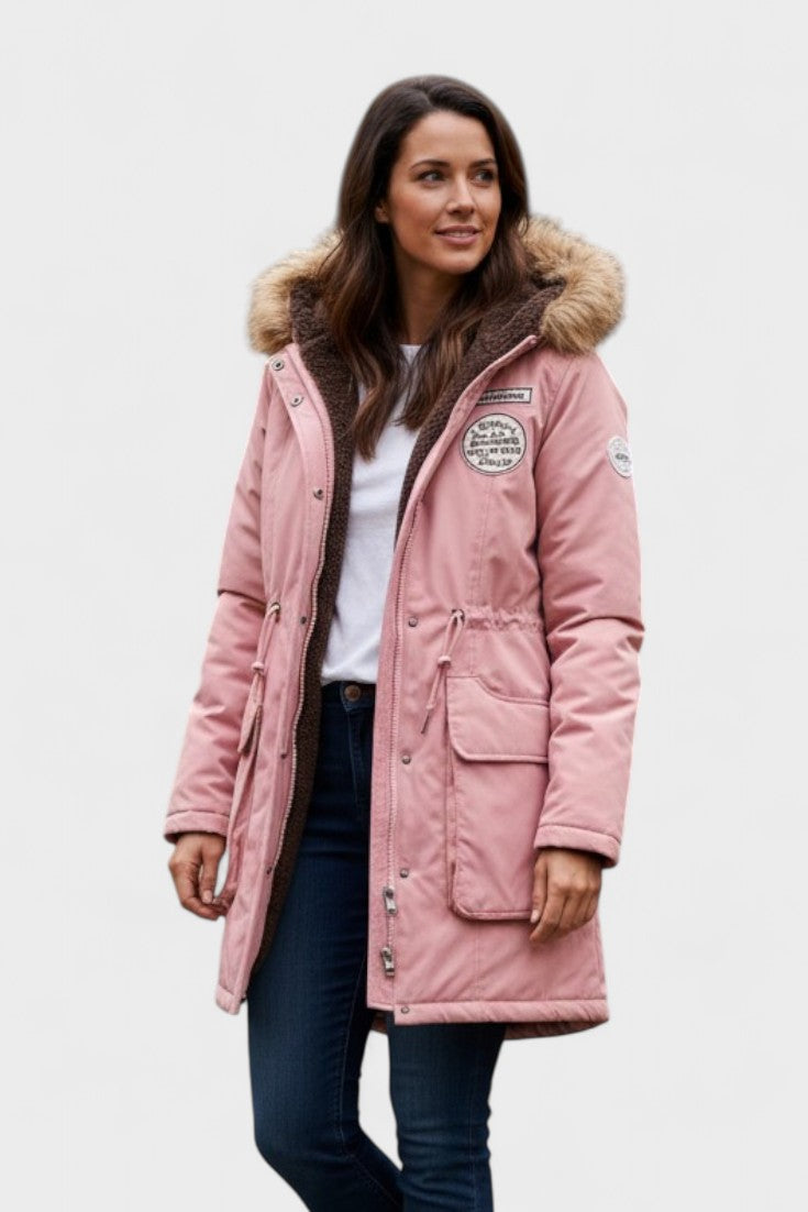 Nadine | Olive Hooded Parka Jacket