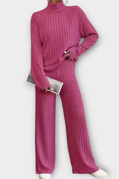 Nadine | Ribbed Knit Jumper & Trouser Set