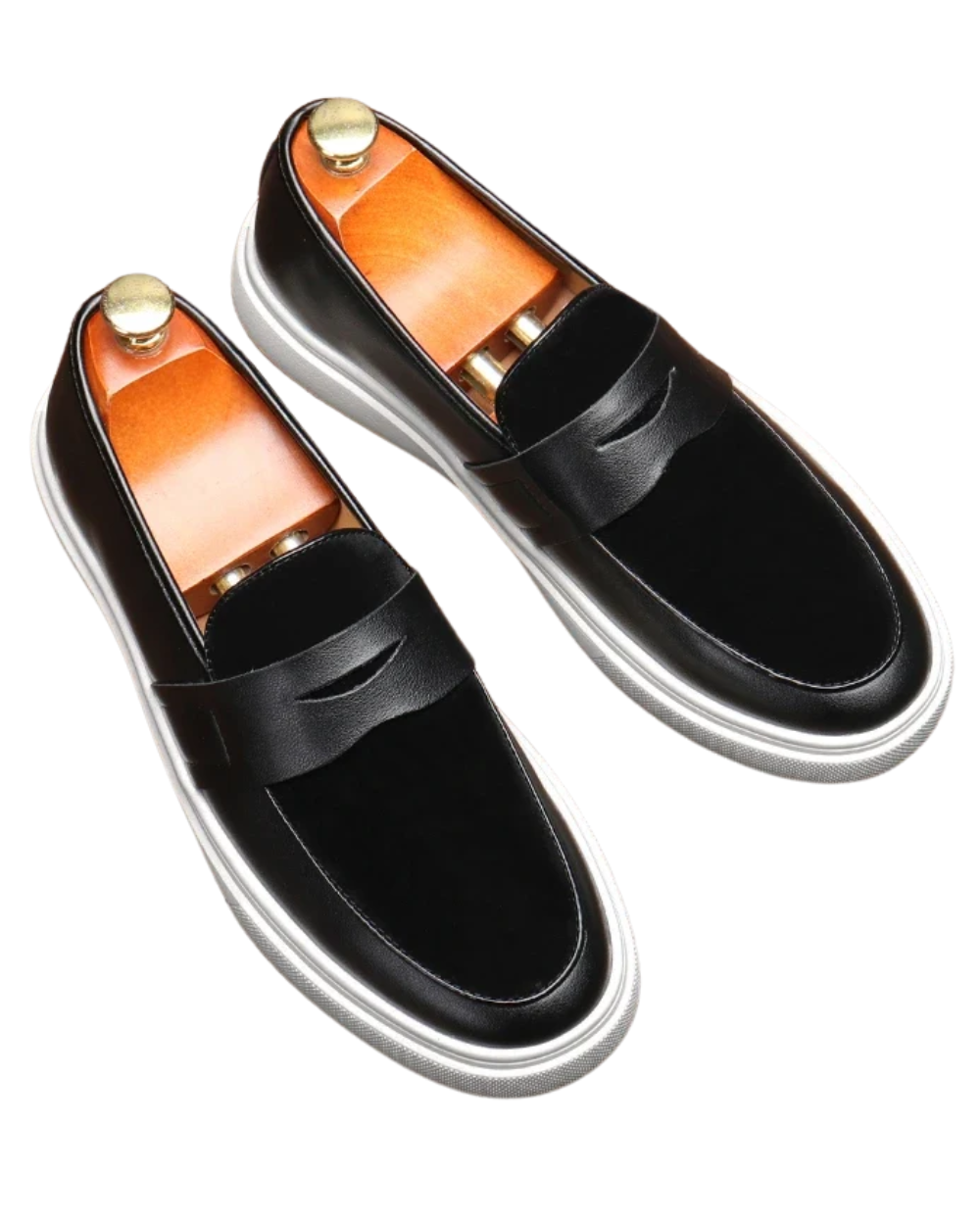 Harry | Black Leather Penny Loafers