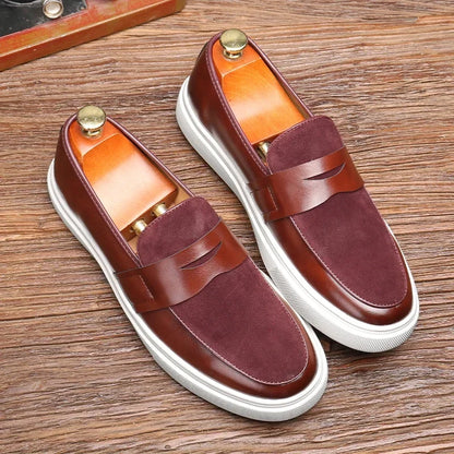 Harry | Black Leather Penny Loafers