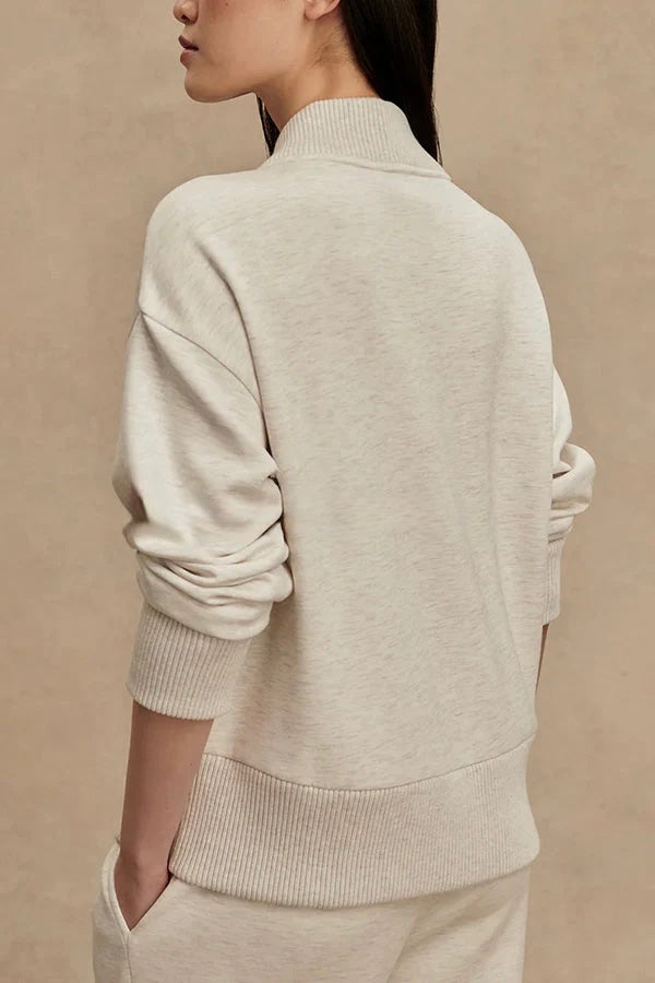 Nellie | Zip-Neck Knit Top & Trouser Set