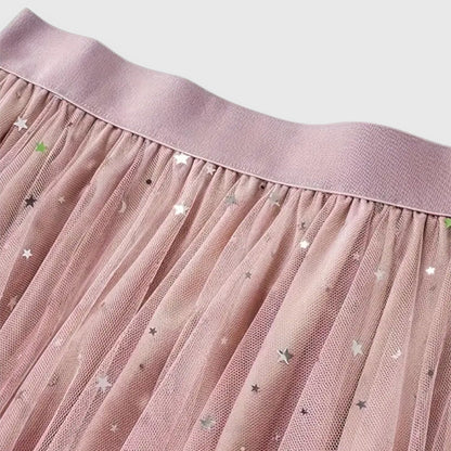 Nicole | Sequin Tulle Midi Skirt