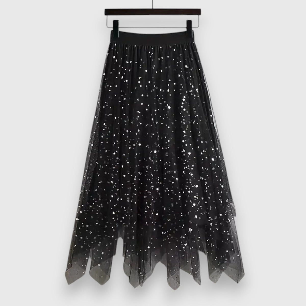 Nicole | Sequin Tulle Midi Skirt