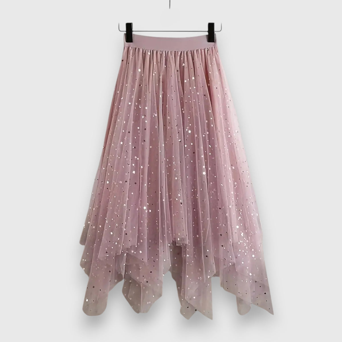 Nicole | Sequin Tulle Midi Skirt