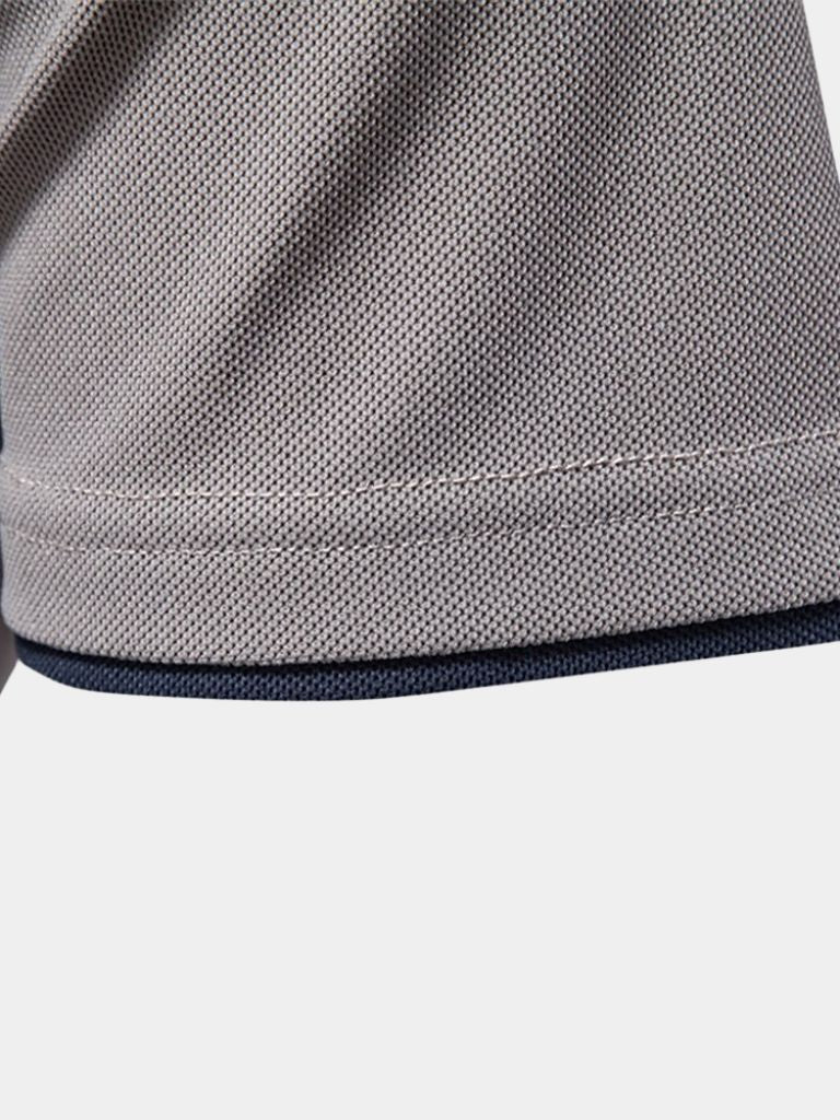 Nicholas | White Contrast-Stripe Polo