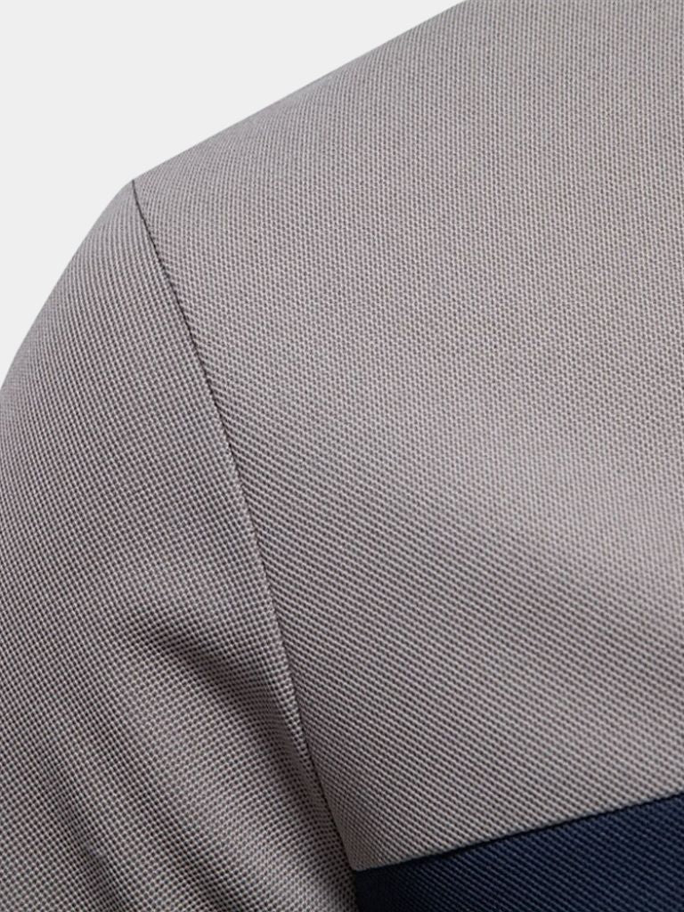 Nicholas | White Contrast-Stripe Polo