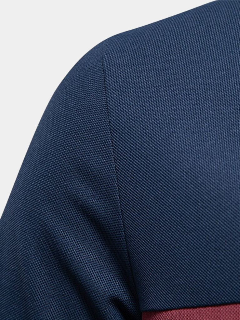 Nicholas | White Contrast-Stripe Polo