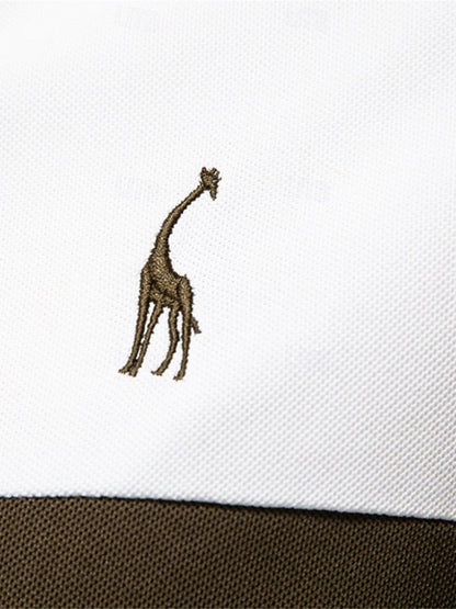 Nicholas | White Contrast-Stripe Polo