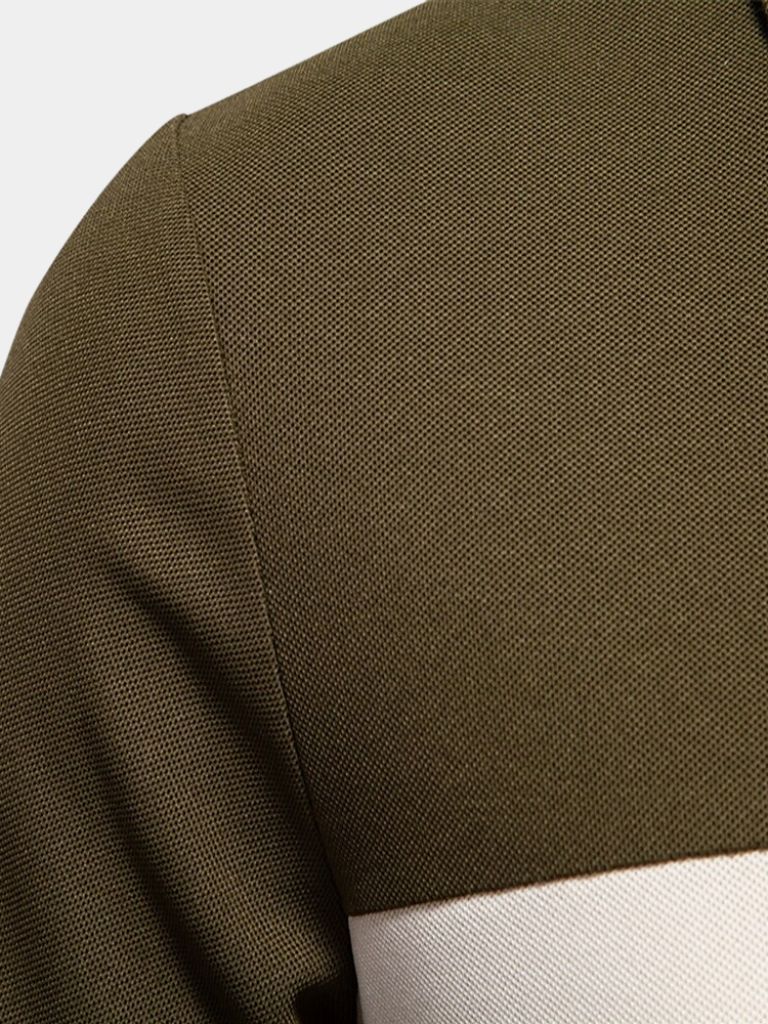 Nicholas | White Contrast-Stripe Polo