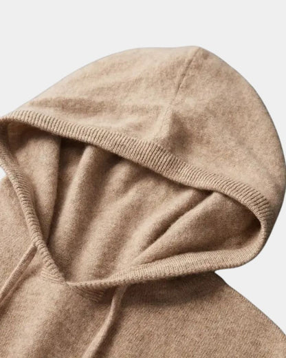 Noah | Beige Knitted Hoodie
