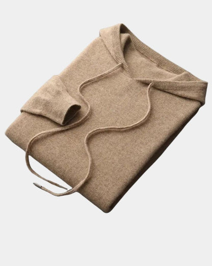 Noah | Beige Knitted Hoodie