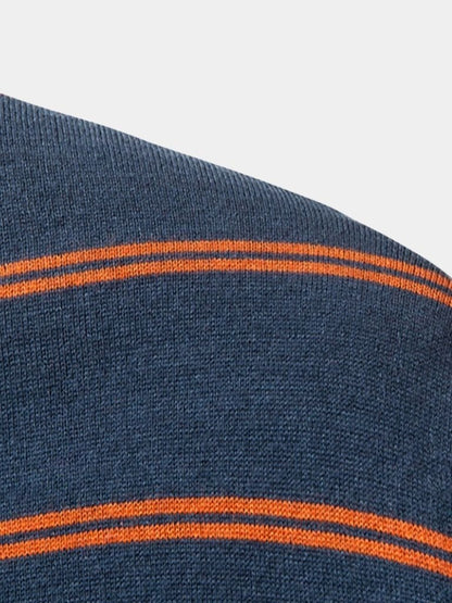 Noah | Long-Sleeve Striped Polo