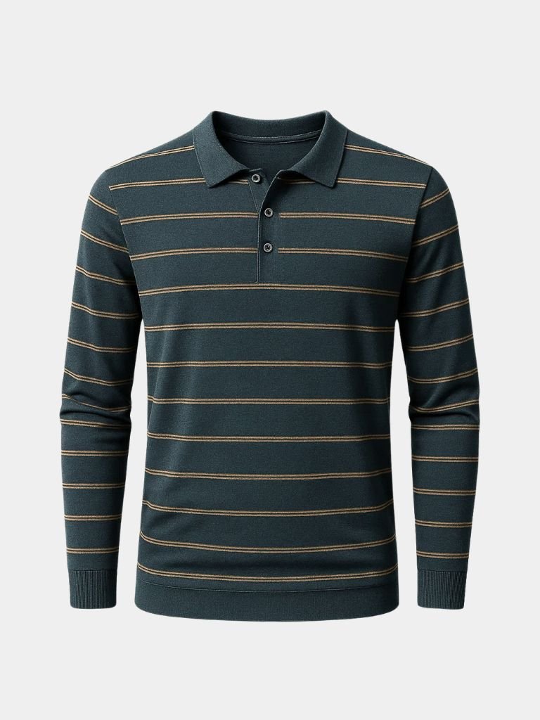 Noah | Long-Sleeve Striped Polo