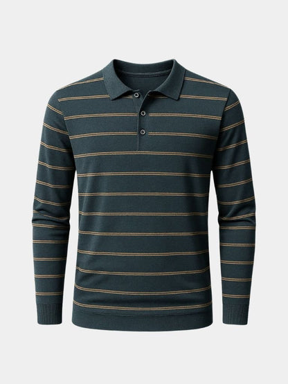Noah | Long-Sleeve Striped Polo